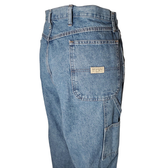 Wrangler Carpenter Work Blue Jeans Mens Size 40x30*(See measurements for fit) #2 - Picture 4 of 7